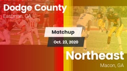 Matchup: Dodge County High vs. Northeast  2020