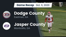 Recap: Dodge County  vs. Jasper County  2020