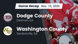 Recap: Dodge County  vs. Washington County  2020