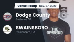 Recap: Dodge County  vs. SWAINSBORO  2020