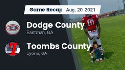 Recap: Dodge County  vs. Toombs County  2021