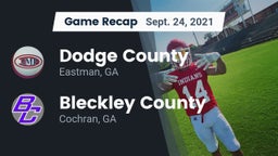 Recap: Dodge County  vs. Bleckley County  2021
