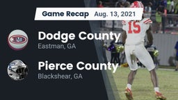 Recap: Dodge County  vs. Pierce County  2021