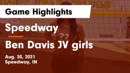 Speedway  vs Ben Davis  JV girls Game Highlights - Aug. 30, 2021