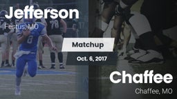 Matchup: Jefferson  vs. Chaffee  2017