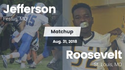 Matchup: Jefferson  vs. Roosevelt 2018