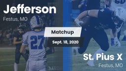 Matchup: Jefferson  vs. St. Pius X  2020