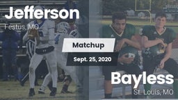 Matchup: Jefferson  vs. Bayless  2020
