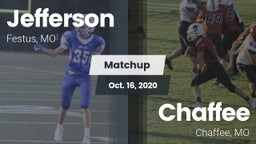 Matchup: Jefferson  vs. Chaffee  2020