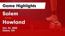 Salem  vs Howland Game Highlights - Oct. 24, 2020