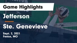 Jefferson  vs Ste. Genevieve  Game Highlights - Sept. 2, 2021