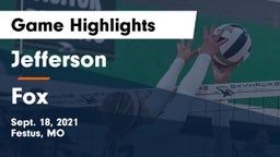 Jefferson  vs Fox  Game Highlights - Sept. 18, 2021