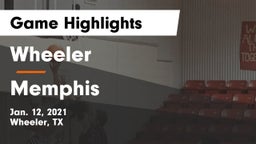 Wheeler  vs Memphis  Game Highlights - Jan. 12, 2021