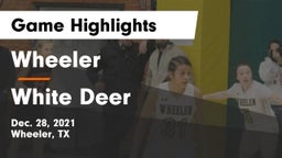 Wheeler  vs White Deer  Game Highlights - Dec. 28, 2021