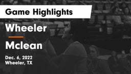 Wheeler  vs Mclean Game Highlights - Dec. 6, 2022