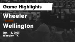 Wheeler  vs Wellington  Game Highlights - Jan. 13, 2023