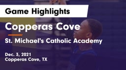 Copperas Cove  vs St. Michael's Catholic Academy Game Highlights - Dec. 3, 2021