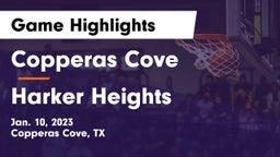 Copperas Cove  vs Harker Heights  Game Highlights - Jan. 10, 2023
