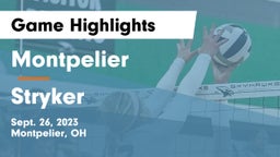 Montpelier  vs Stryker  Game Highlights - Sept. 26, 2023