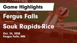 Fergus Falls  vs Sauk Rapids-Rice  Game Highlights - Oct. 24, 2020