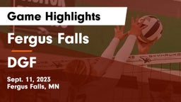 Fergus Falls  vs DGF Game Highlights - Sept. 11, 2023