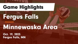 Fergus Falls  vs Minnewaska Area  Game Highlights - Oct. 19, 2023