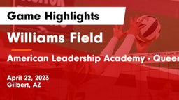 Williams Field  vs American Leadership Academy - Queen Creek Game Highlights - April 22, 2023