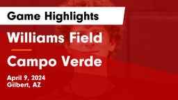 Williams Field  vs Campo Verde  Game Highlights - April 9, 2024