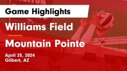Williams Field  vs Mountain Pointe  Game Highlights - April 25, 2024