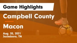 Campbell County  vs Macon Game Highlights - Aug. 20, 2021