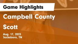 Campbell County  vs Scott  Game Highlights - Aug. 17, 2023