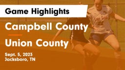 Campbell County  vs Union County  Game Highlights - Sept. 5, 2023