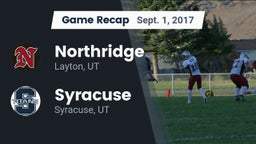 Recap: Northridge  vs. Syracuse  2017
