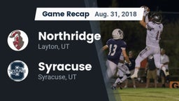 Recap: Northridge  vs. Syracuse  2018