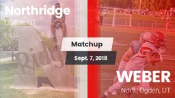 Matchup: Northridge High vs. WEBER  2018