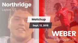Matchup: Northridge High vs. WEBER  2019