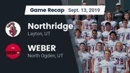 Recap: Northridge  vs. WEBER  2019