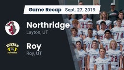 Recap: Northridge  vs. Roy  2019
