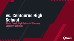 Silver Creek volleyball highlights vs. Centaurus High School