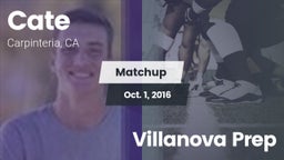 Matchup: Cate  vs. Villanova Prep 2016