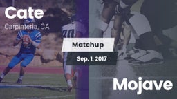 Matchup: Cate  vs. Mojave 2017