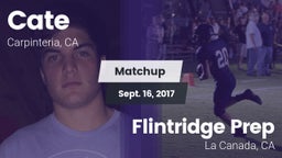 Matchup: Cate  vs. Flintridge Prep  2017