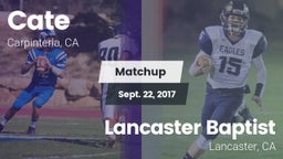 Matchup: Cate  vs. Lancaster Baptist  2017