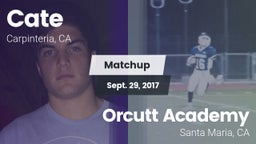 Matchup: Cate  vs. Orcutt Academy 2017
