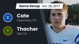 Recap: Cate  vs. Thacher  2017