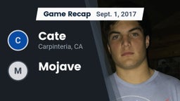 Recap: Cate  vs. Mojave 2017