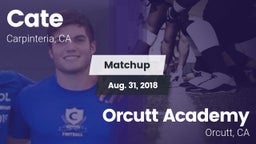 Matchup: Cate  vs. Orcutt Academy  2018