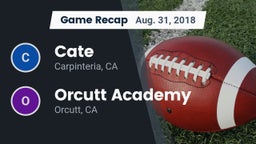 Recap: Cate  vs. Orcutt Academy  2018