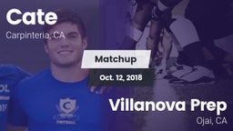 Matchup: Cate  vs. Villanova Prep  2018