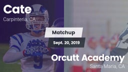 Matchup: Cate  vs. Orcutt Academy 2019